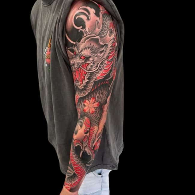 Japanese tattoo placements