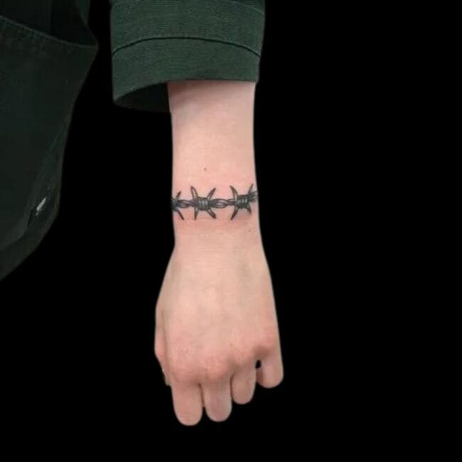 Barbed Wire Bracelet Tattoo