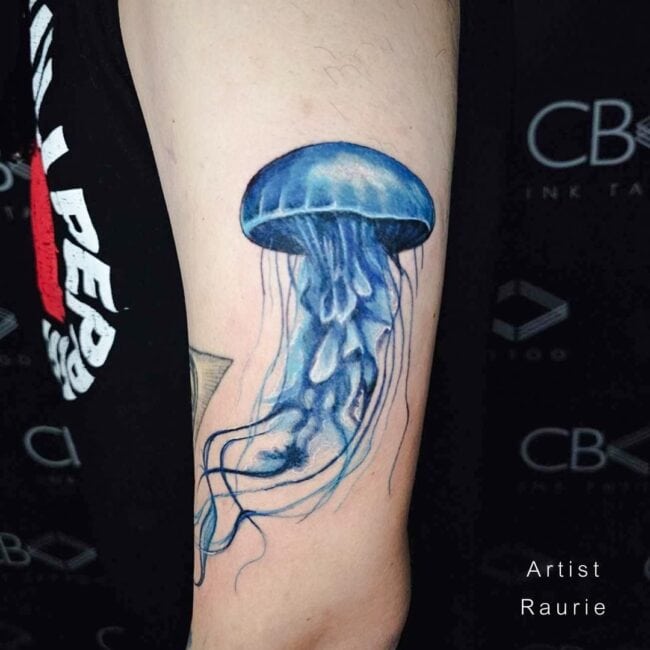 Man Of War Jellyfish Tattoo